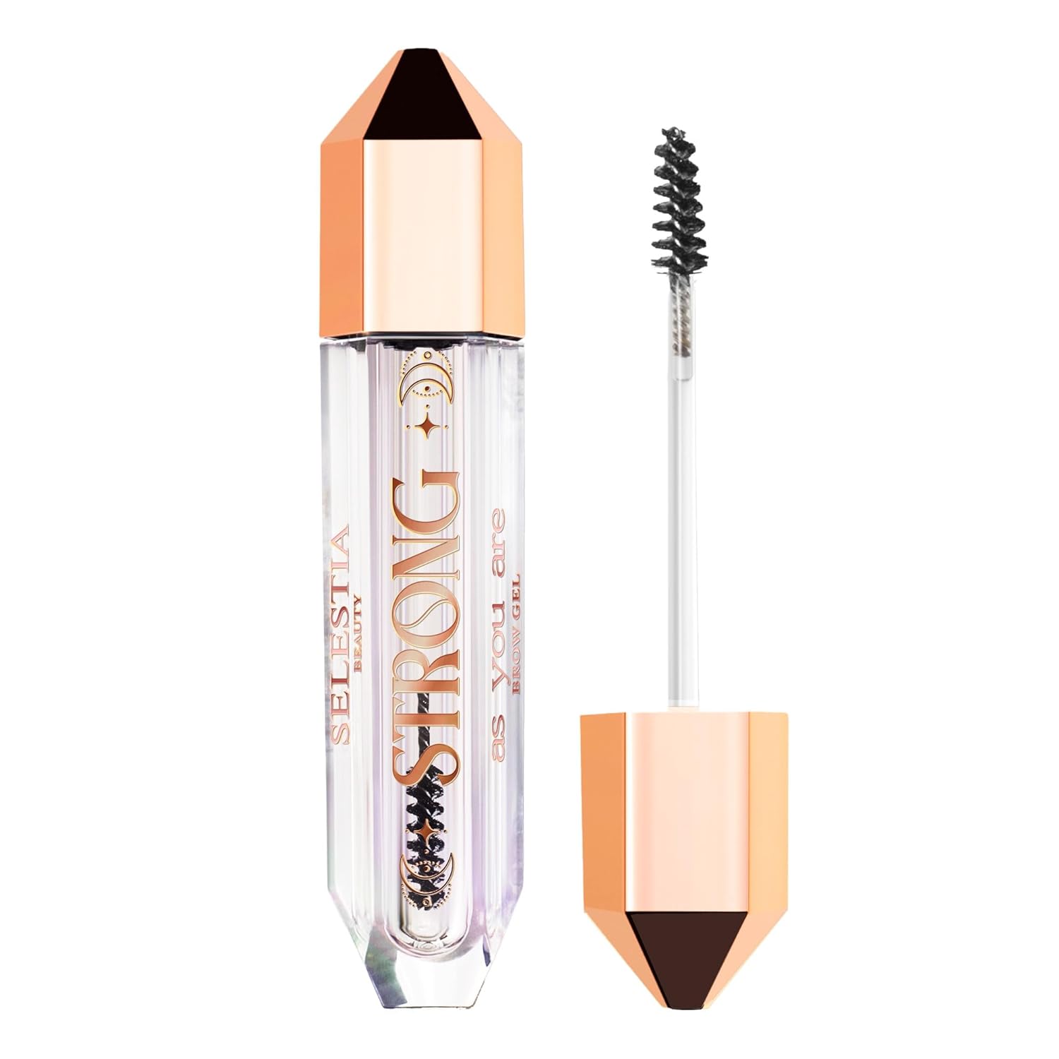 Clear Eyebrow Gel Strong As You Are - Long-Lasting Brow Gel for Styling and Sculpting - Shaping and Defining Effect - 0.095 Fl Oz