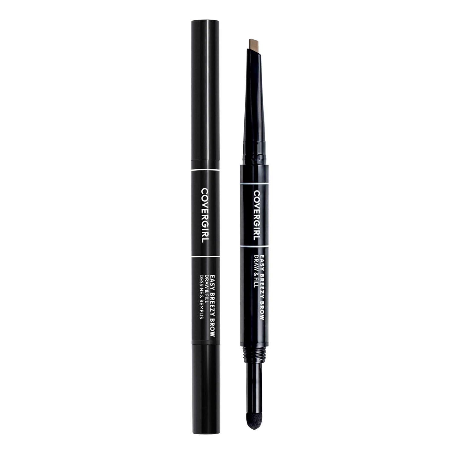 COVERGIRL - Easy Breezy Brow Draw &amp; Fill, easy shaping &amp; defining your brows, retractable pencil, sets in place, 100% Cruelty-Free