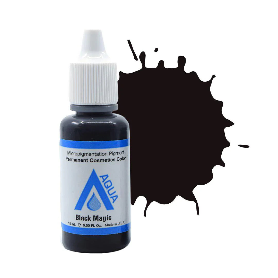 Black Magic 15ml by Li Pigments, Li Aqua Pigment line, micropigmentation pigment, eyeliner pigment