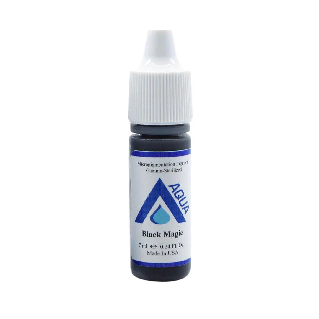 Black Magic 7ml by Li Pigments, Li Aqua Pigment line, micropigmentation pigment, eyeliner pigment