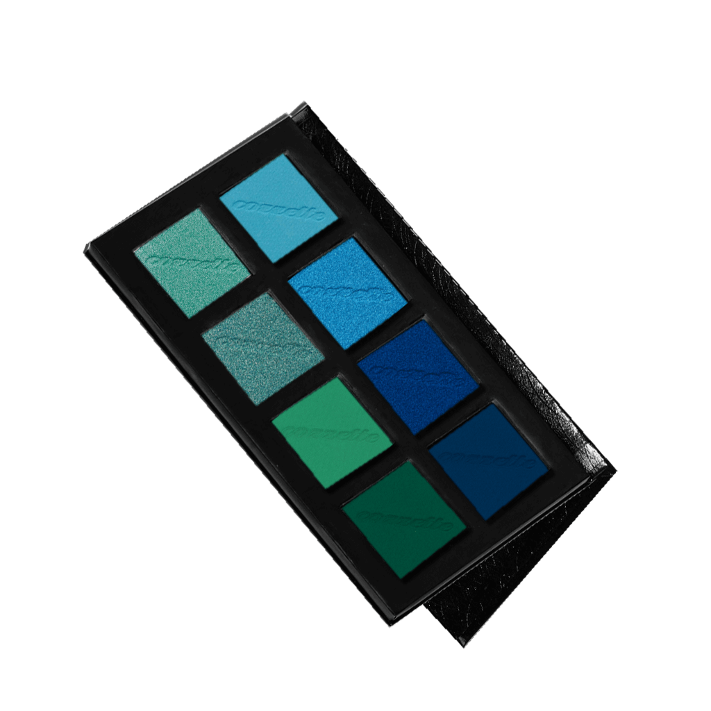 Blue/Green Eyeshadow Palette Color Story